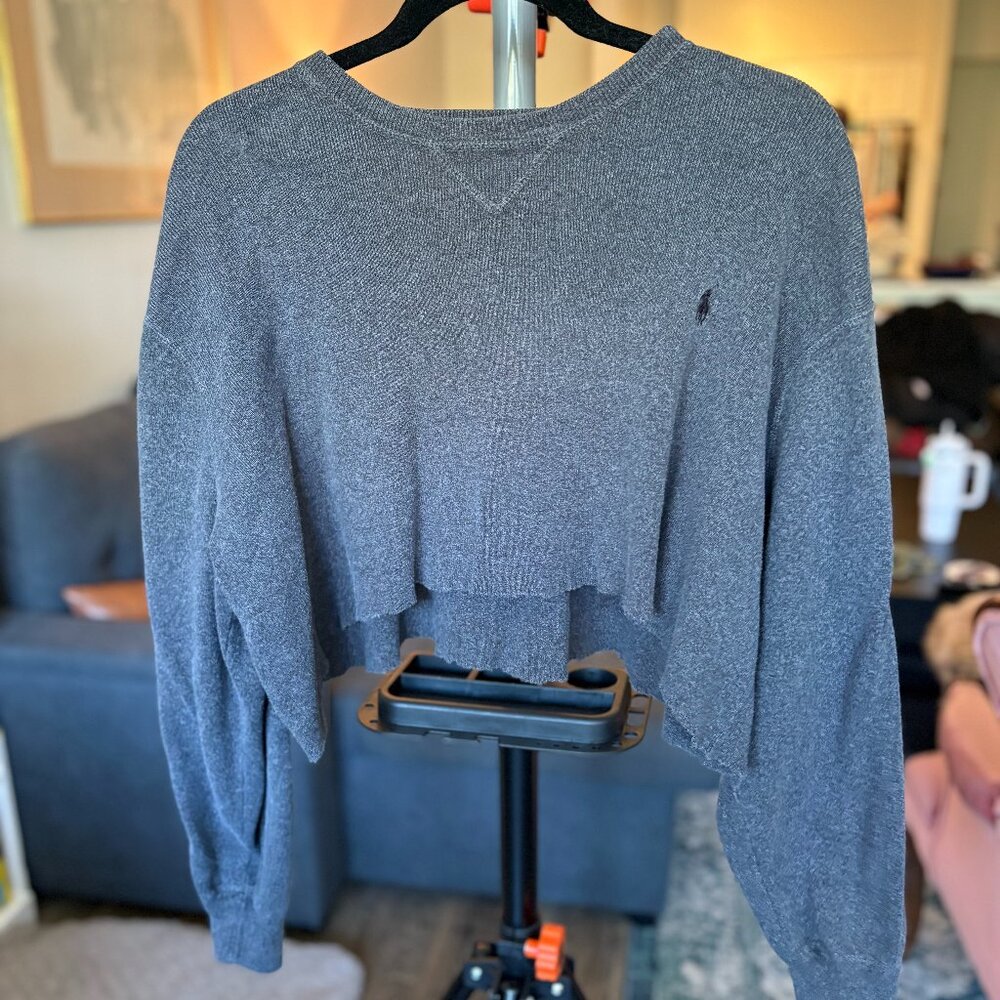 Ralph Lauren Polo XL Cropped Pullover Sweatshirt